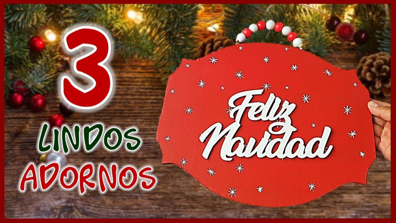 3 MANUALIDADES PARA DECORAR LAS PUERTAS DEL HOGAR - Ideas Navideñas fáciles