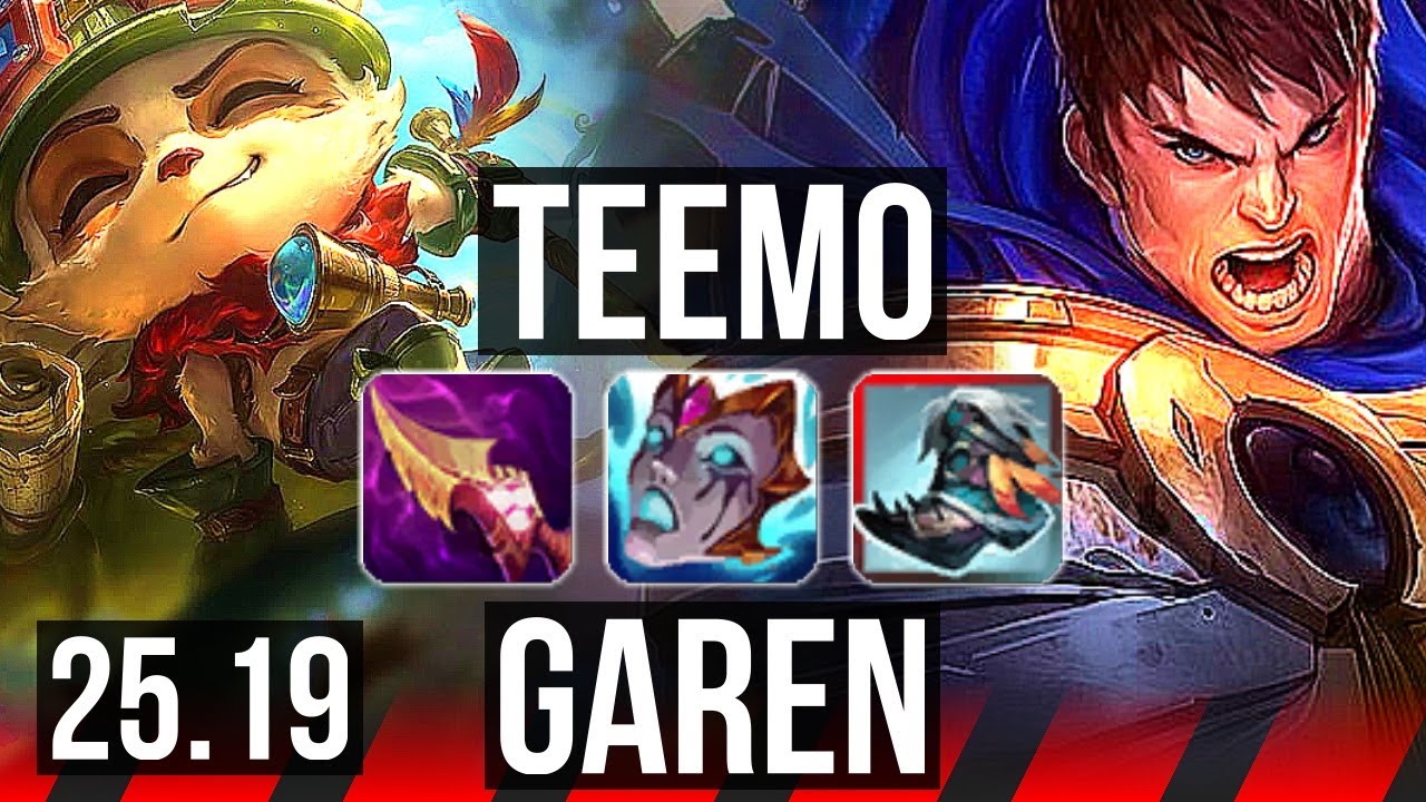 TEEMO vs GAREN (TOP) | 10/2/15, Godlike | EUW Master | 25.19