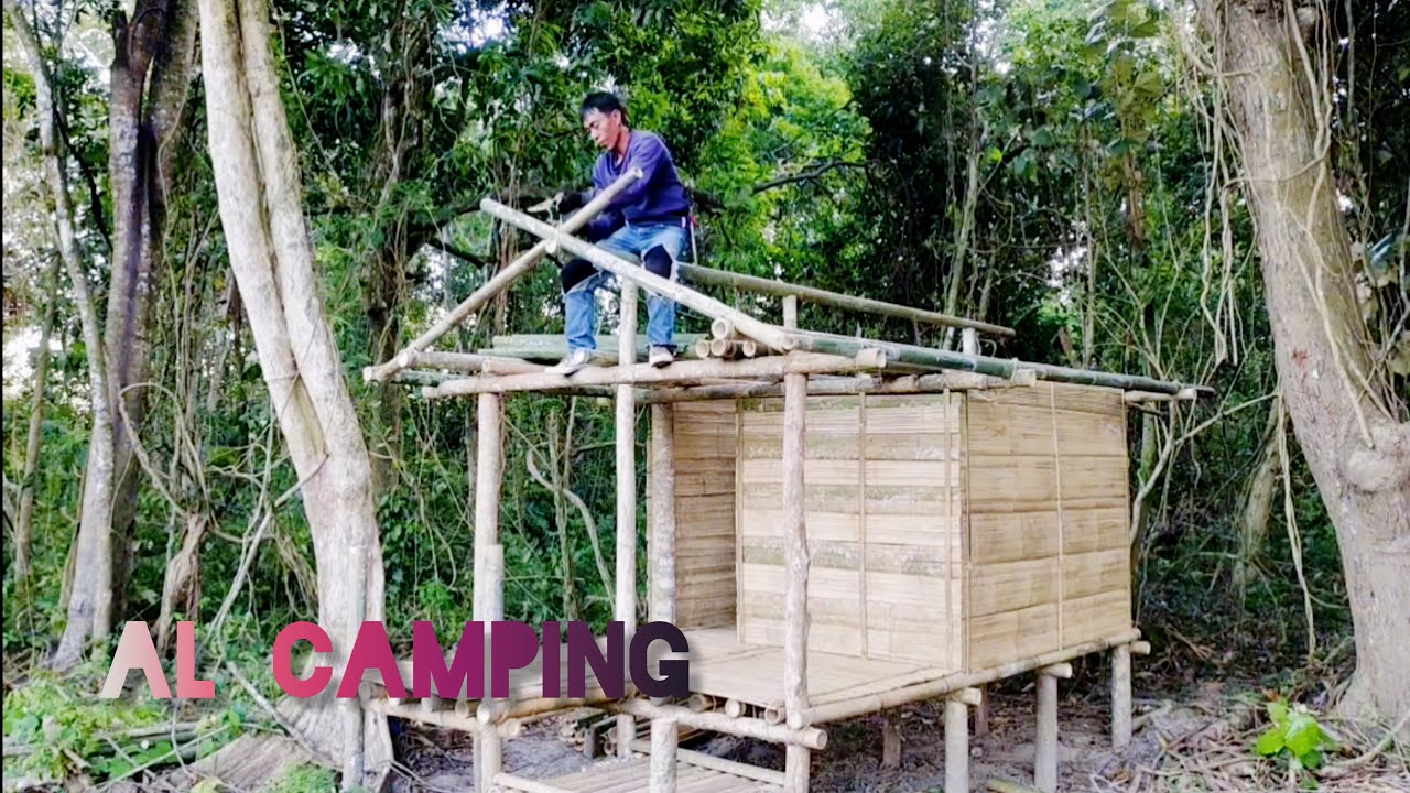 MEMBUAT SHELTER NYAMAN DARI BAMBU, SEDERHANA DAN AMAN MENGHANGATKAN