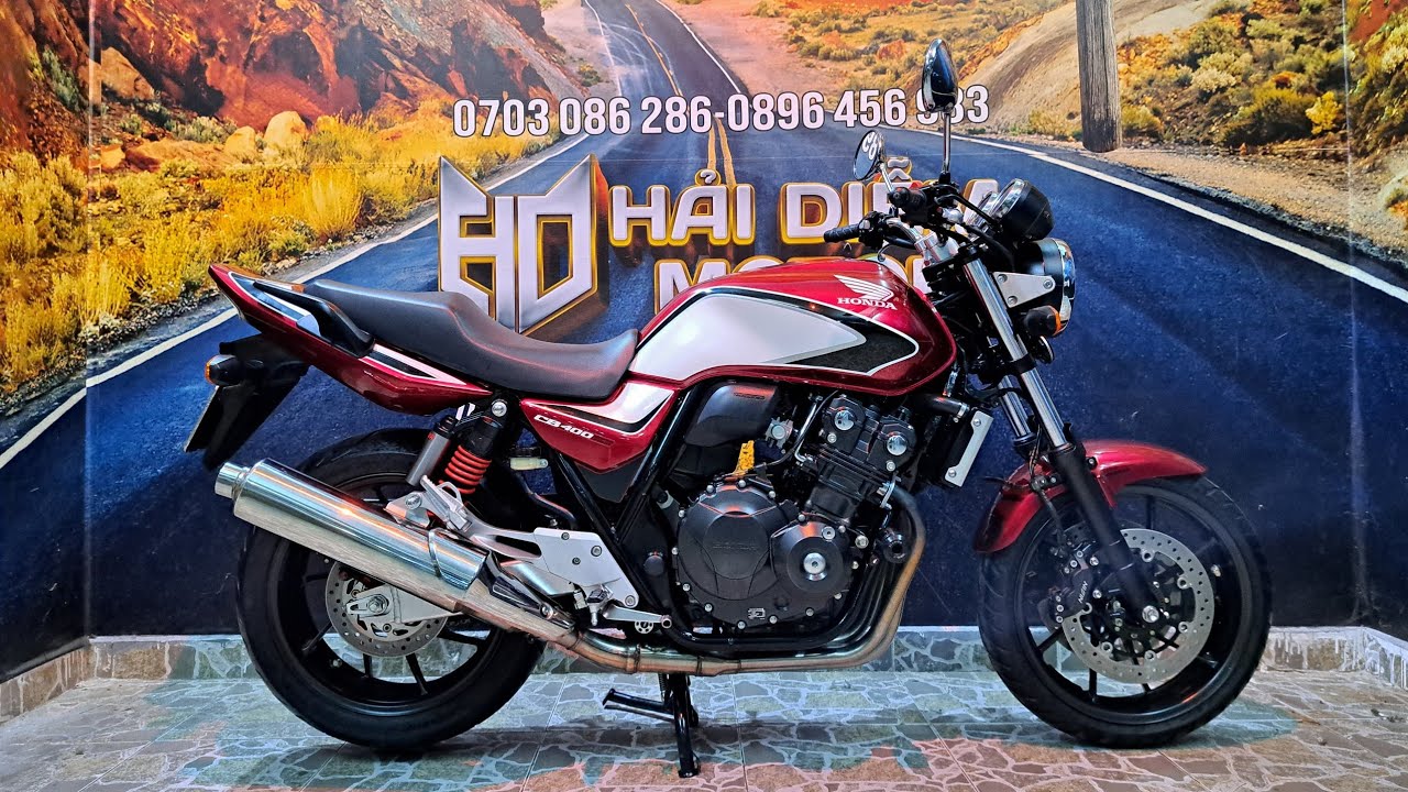Lên Sàn Honda CB400 Super Four 2018 Bản Kỷ Niệm 25Th Đỏ Trắng Đen Siêu Đẹp HQCN Ae Lh : 0703086286
