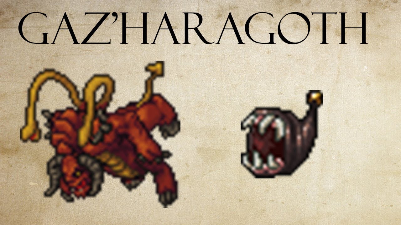 Tibia - Como matar o Gaz'Haragoth (Menera)