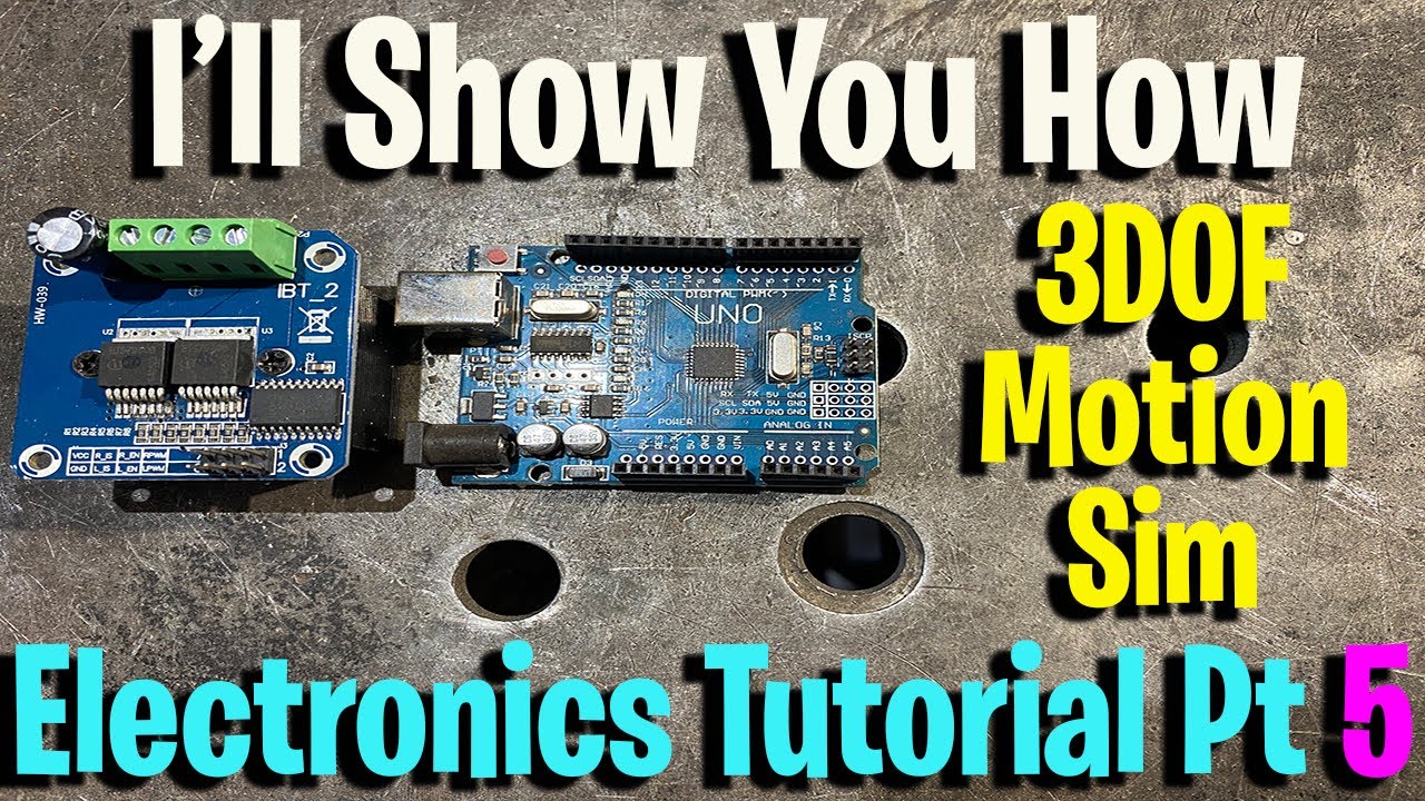 Arduino Uno R3 and IBT-2 Wiring A Motion Simulator