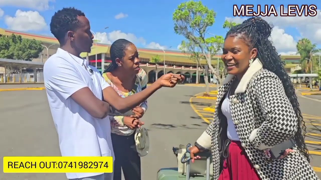 Drama at jkia😭💔 Fancy came from abroad and shockingly she was received by co-wife instead of hubby😭
