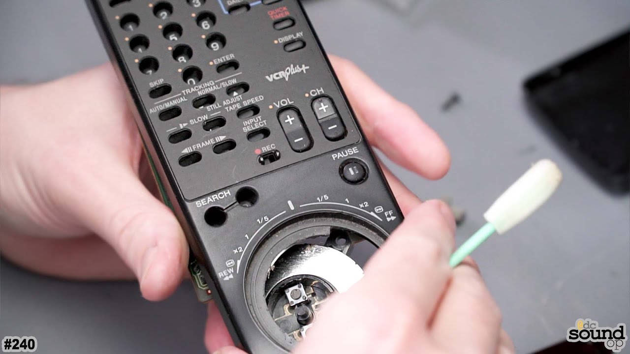 Cleaning a 90’s VCR Remote - VHS Rehab pt.1 - Sony SLV-761HF Remote