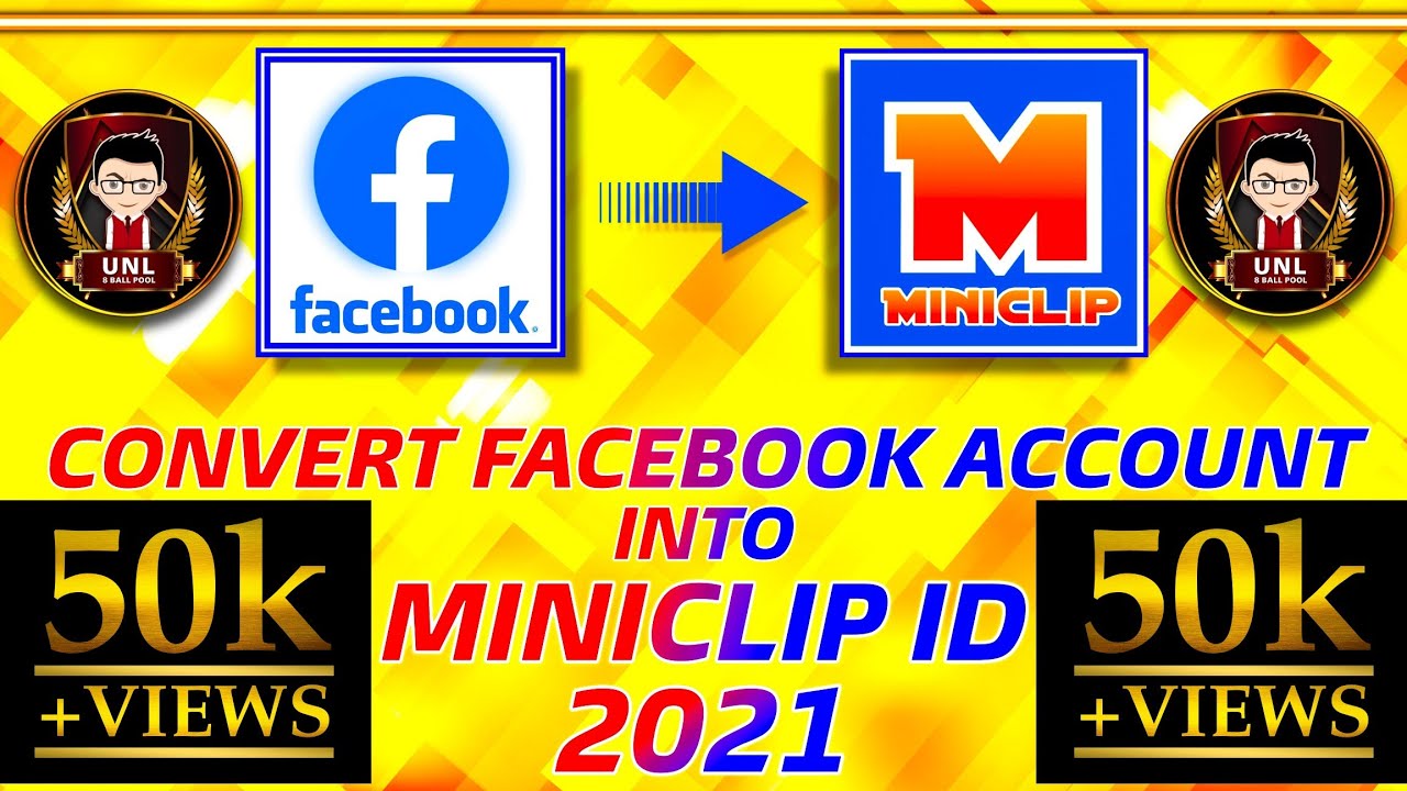 How to Convert Facebook to Miniclip Account in 8 ball pool 2021 | UNL
