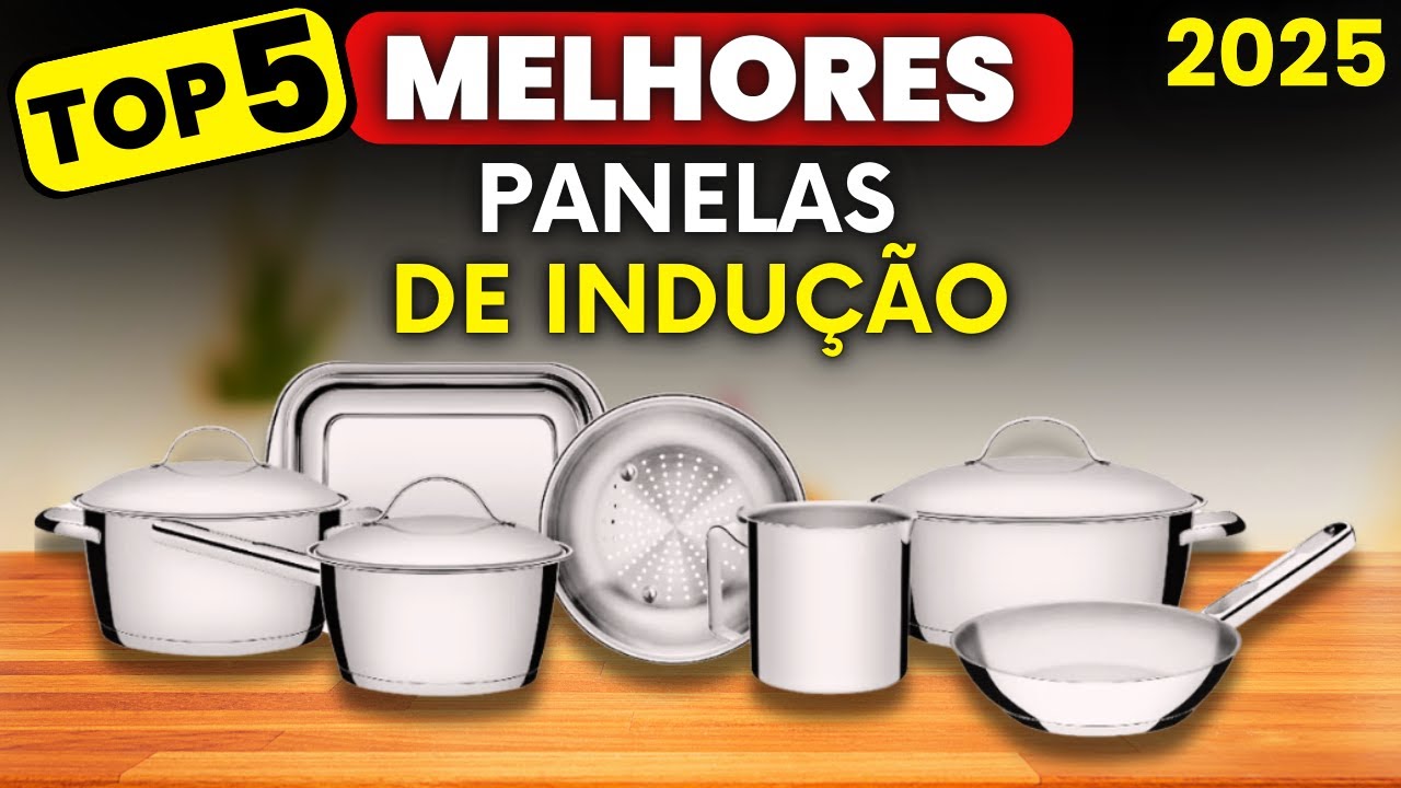 Qual a MELHOR PANELA PARA COOKTOP DE INDUÇÃO 2025? Top 5 Melhores Panelas para Fogão de Indução!