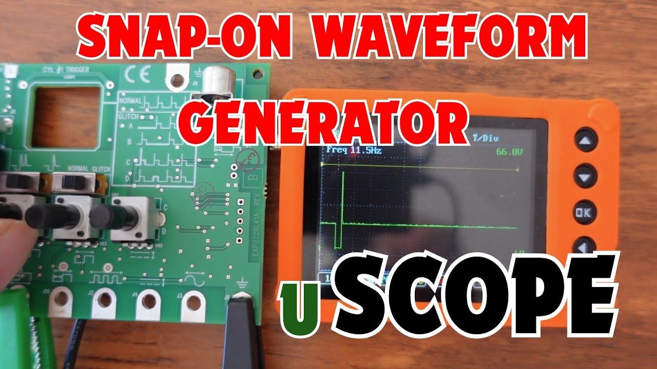 Introduction of Snap-on waveform generator tested with the AESwave uScope