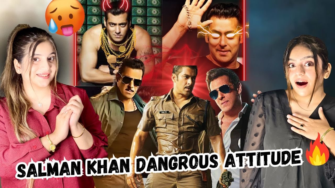 Salman Khan New Dangerous Attitude 🔥🥵  Reels | Bhai Jan Thug Life | part-3  Pakistani Girls Reaction