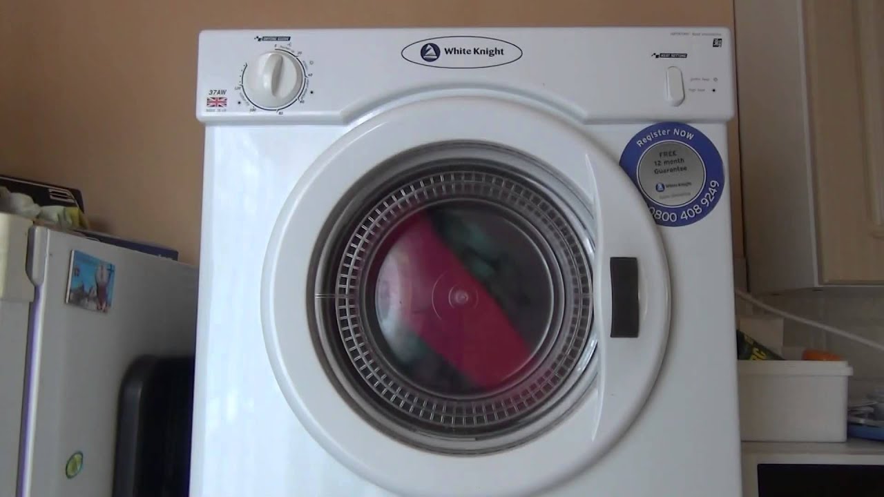 White Knight 37AW Compact 3kg Dryer : overview and dry