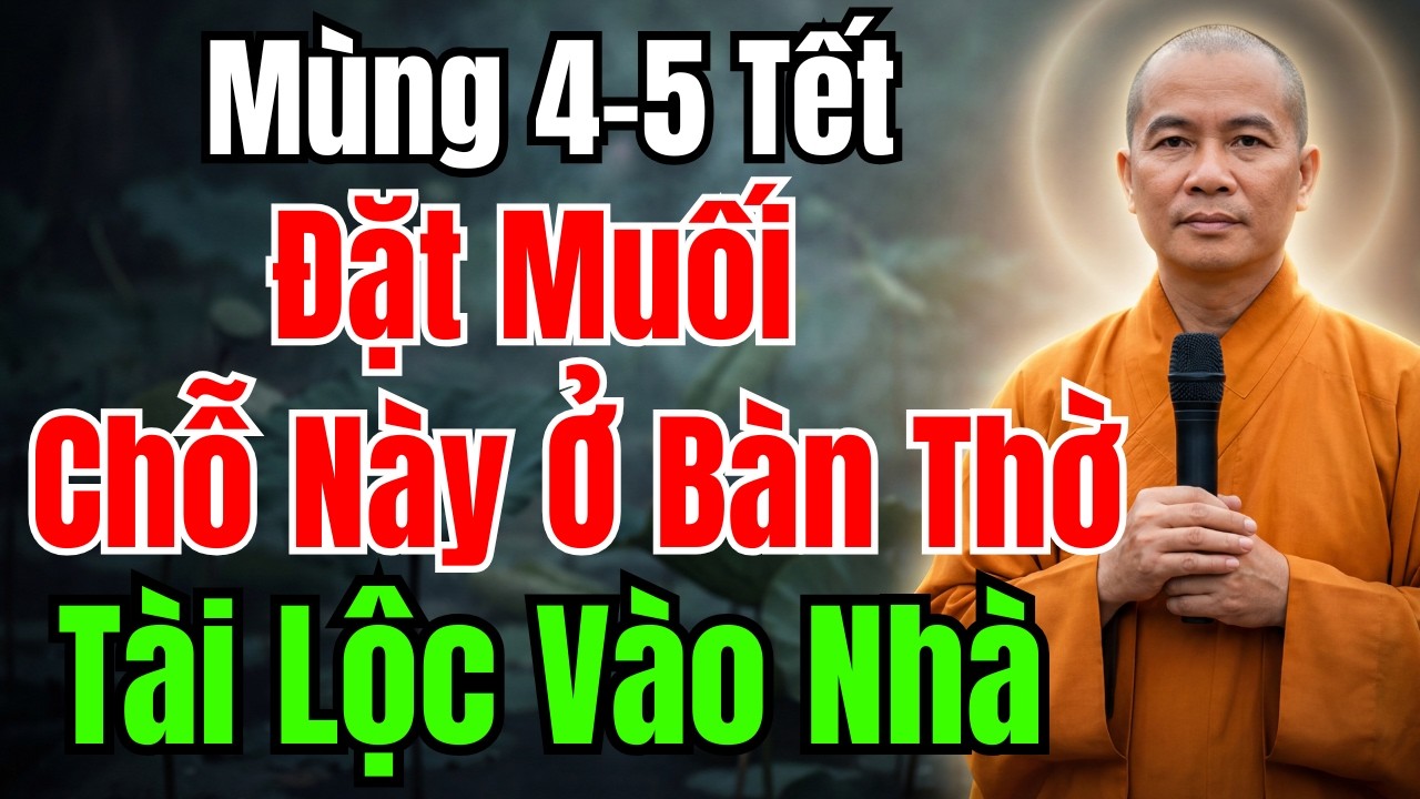 MÙNG 4-5 TẾT : ĐẶT MUỐI Ở CHỖ NÀY TRONG BÀN THỜ, TIỀN BẠC ÙN ÙN KÉO VÀO CẢ NĂM!