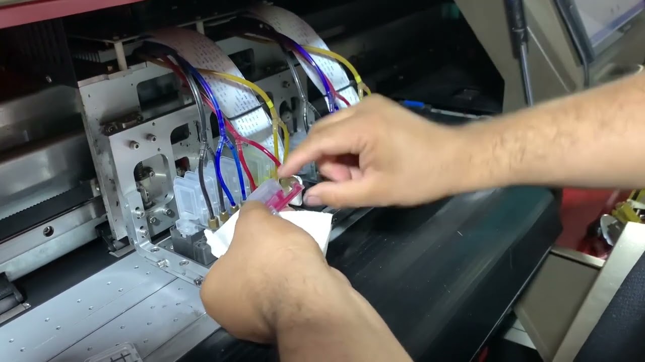Cambio de dampers a cabezal Epson DX5.