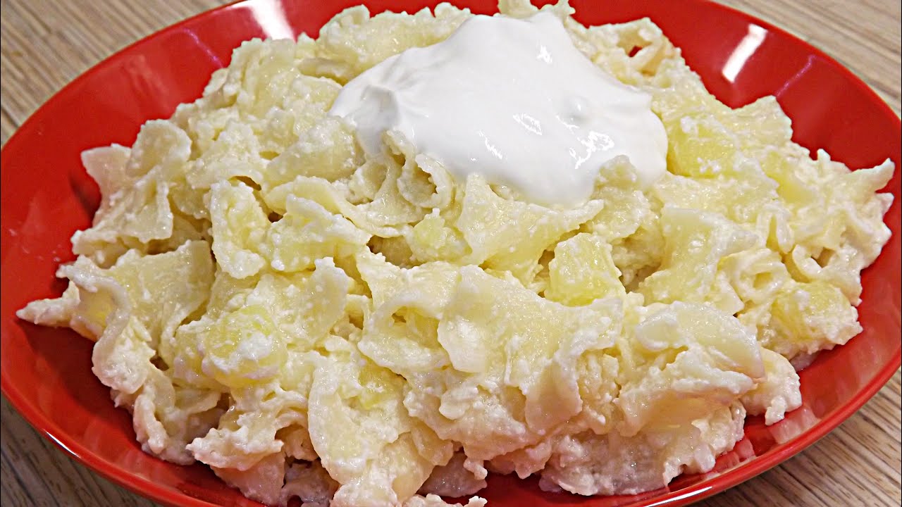 Tejfölös krumplis tészta ( gyors, finom, egyszerű )