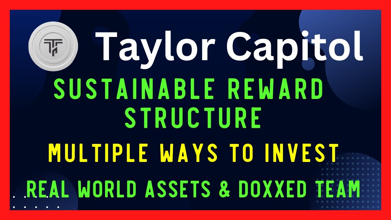 Taylor Capitol - Crypto Passive Income - Real World Asset Investing With Crypto - Doxxed Team