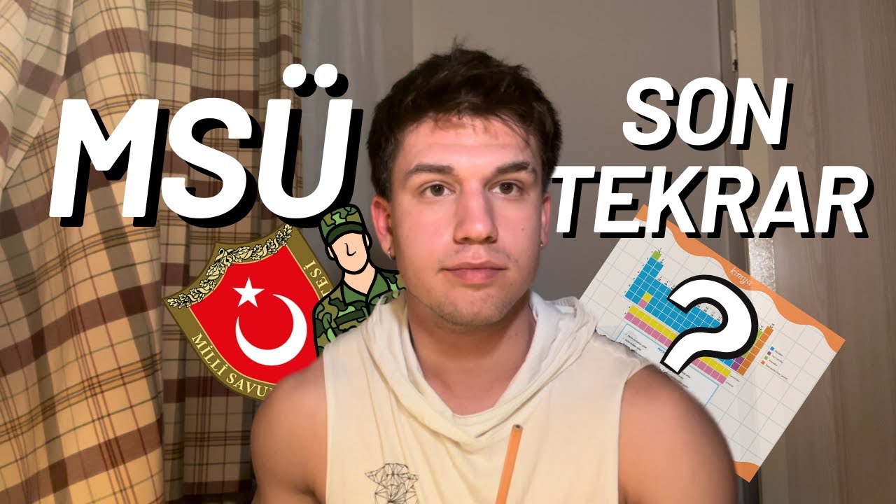 İZLEMEDEN SINAVA GİRME! MSÜ ÇIKMASI MUHTEMEL KONU ANLATIMI!