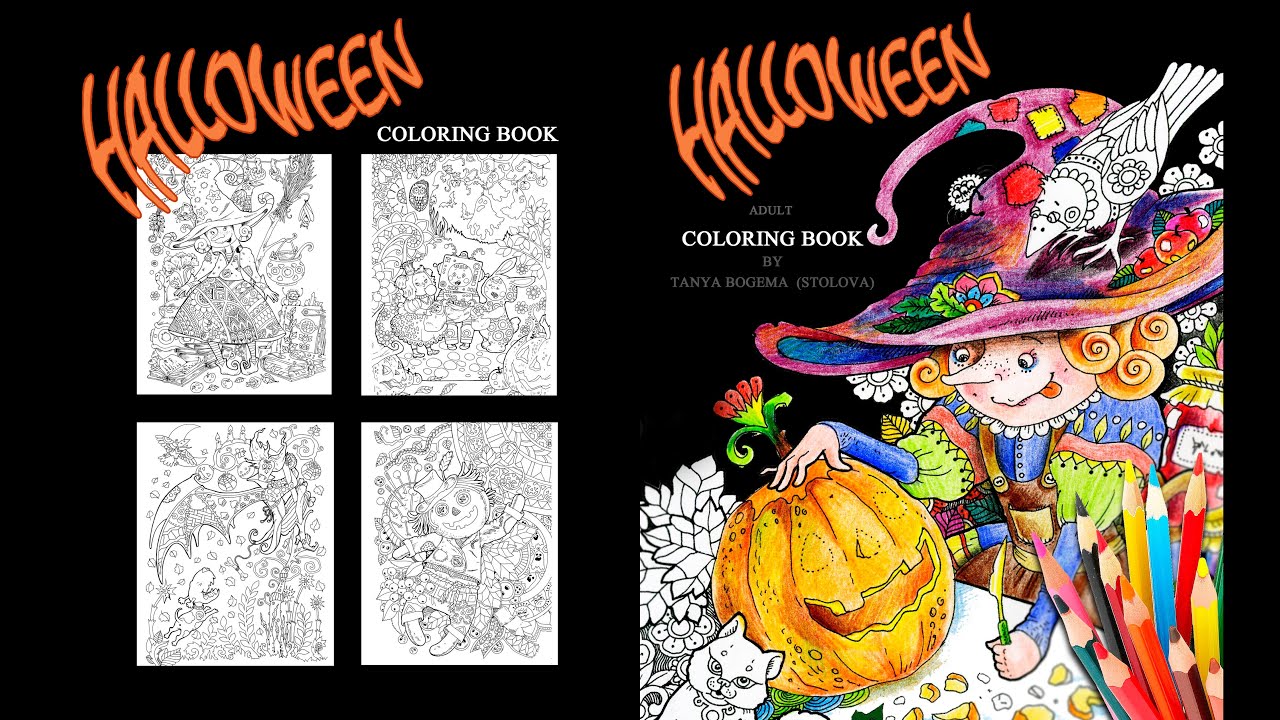 Halloween!: Adult Coloring Book. Flip through.
