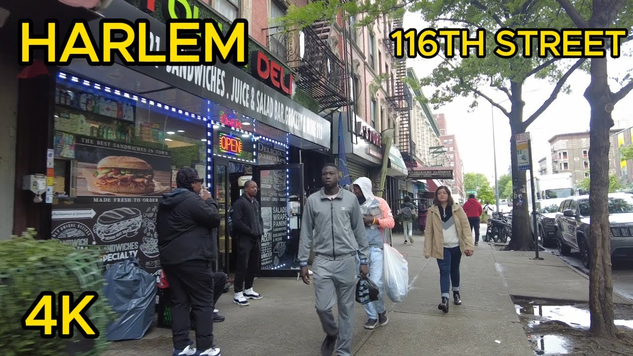 HARLEM 116TH  STREET WALKING TOUR NEW YORK ( 05 10, 24)!!!