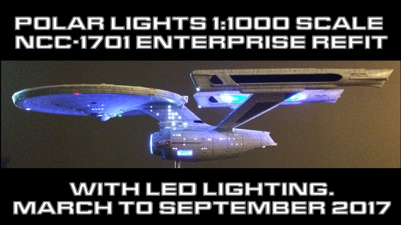 Polar Lights 1:1000 Scale Star Trek USS Enterprise Refit