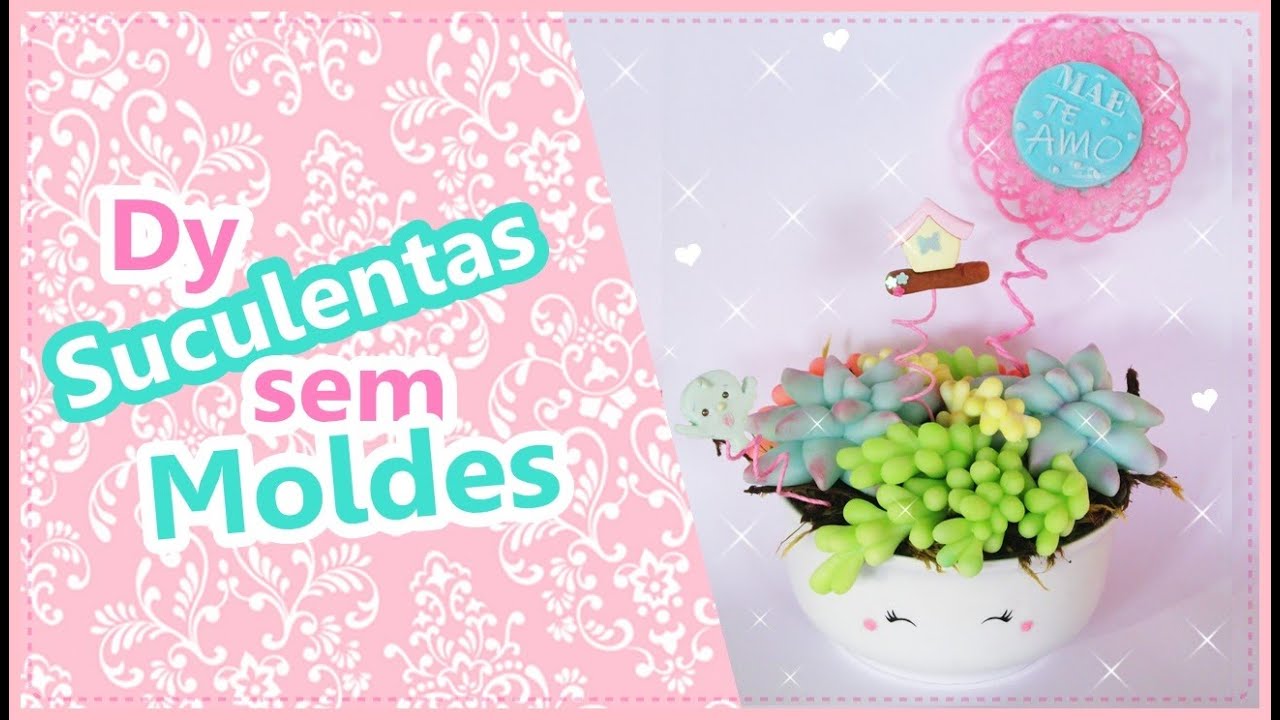 LEMBRANCINHA DIA DAS MÃES SUCULENTAS EM BISCUIT ESPECIAL DIA DAS MÃE MONICART'S