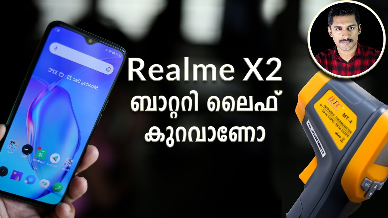 Realme x2 draining and heating test Malayalam