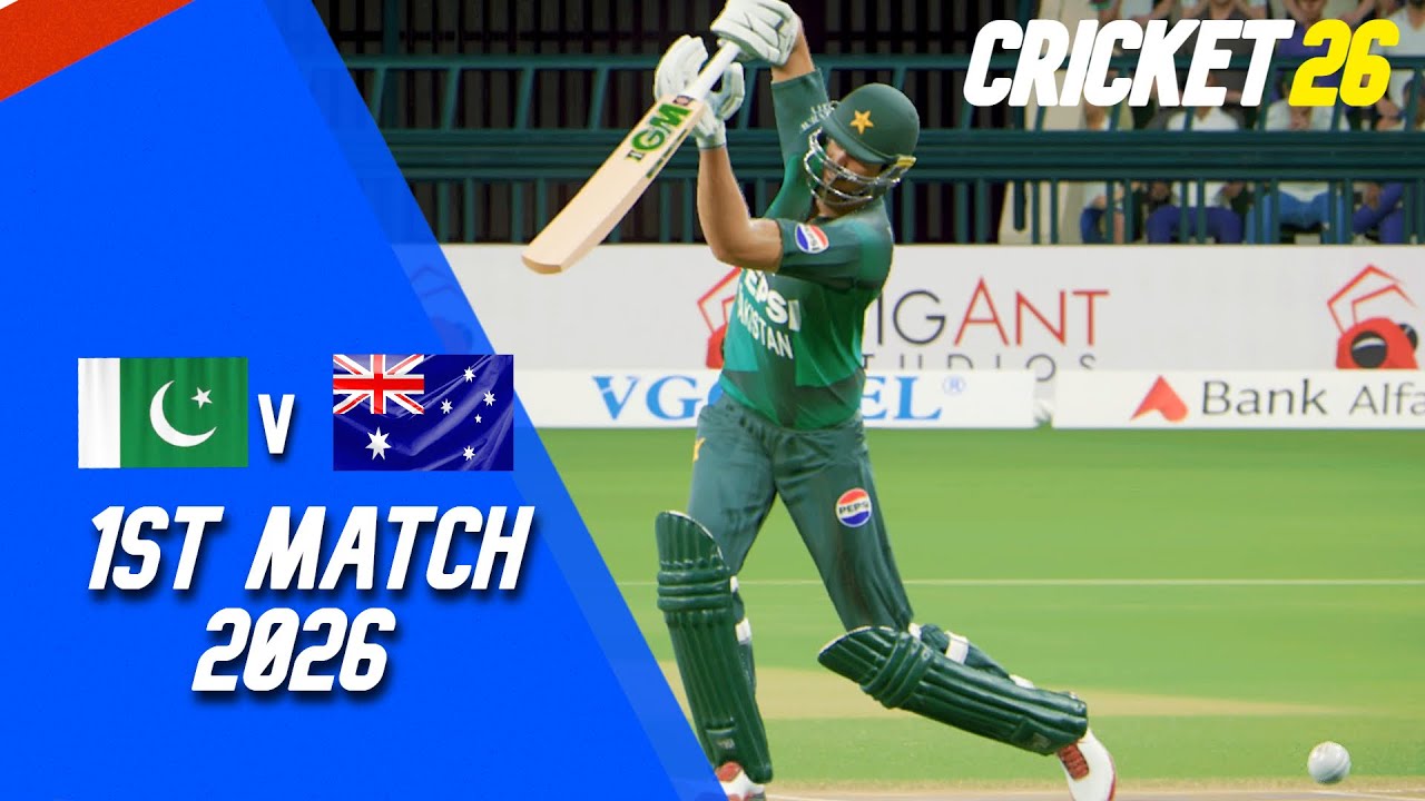 PAKISTAN VS AUSTRALIA 1ST T20I MATCH | CRICKET 26 GAMEPLAY