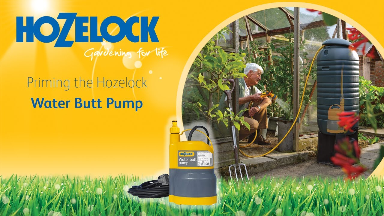 How to | Prime the Hozelock Water Butt Pump | Instructions