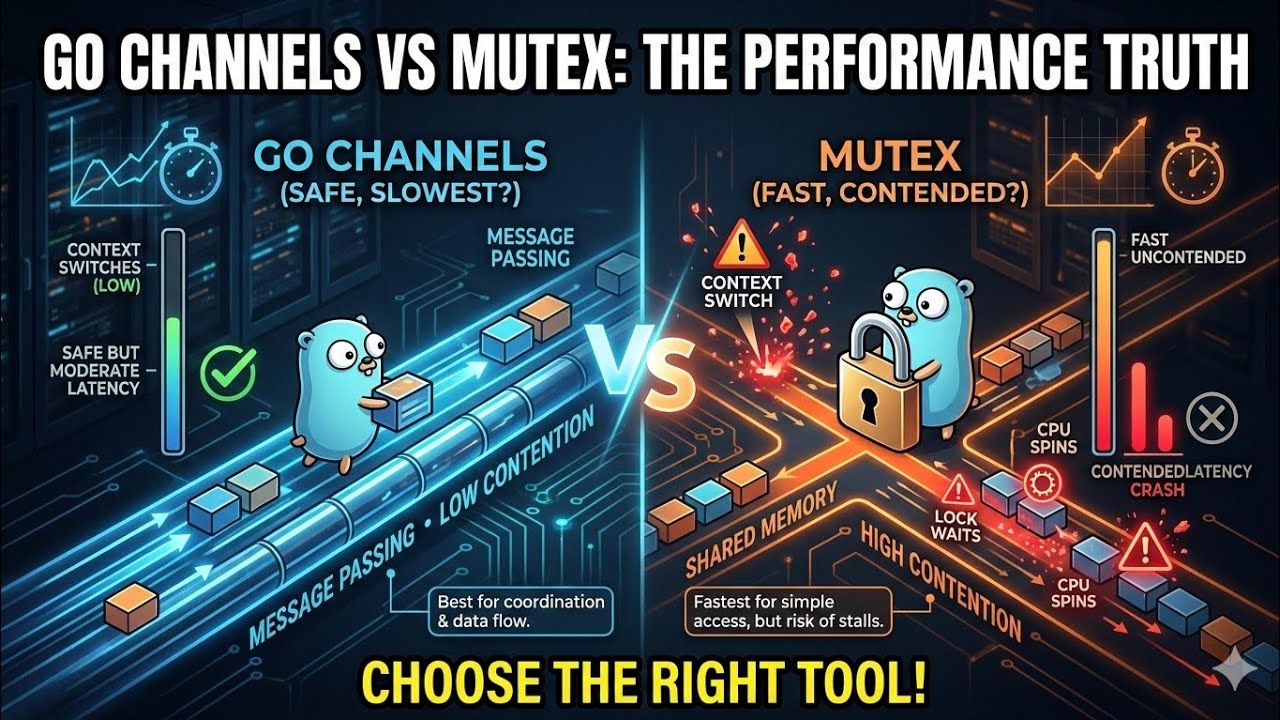 Go Channels vs Mutex: The Performance Truth