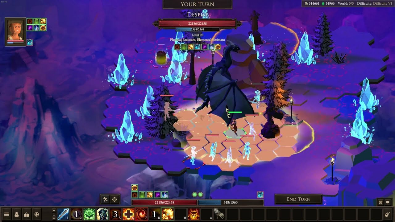 Stolen Realm - Roguelike Solo (Difficulty VI) 23K HP The Enlightened Final Fight v.s. Blue Dragon