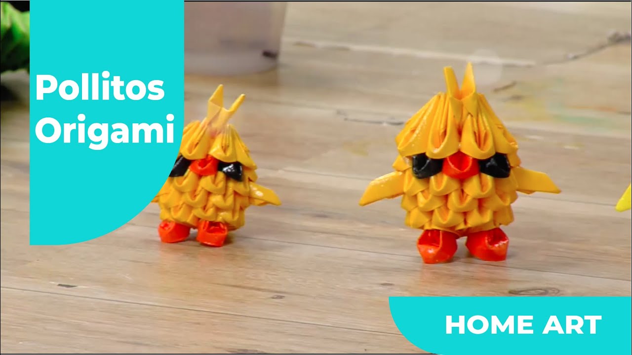 Pollito en origami - HomeArtTv por Juan Gonzalo Angel