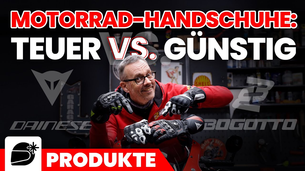 TEUER VS. GÜNSTIG!!! Motorradhandschuhe Dainese Druid 4 vs. Bogotto Sprint