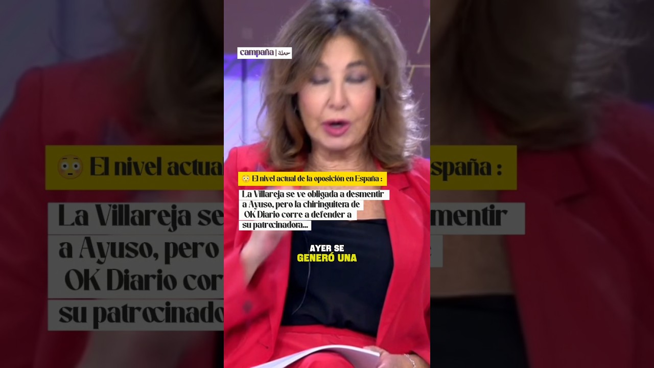 😳 Muy burdo : Ana Rosa corrige a Ayuso y OK Diario corre a taparla...