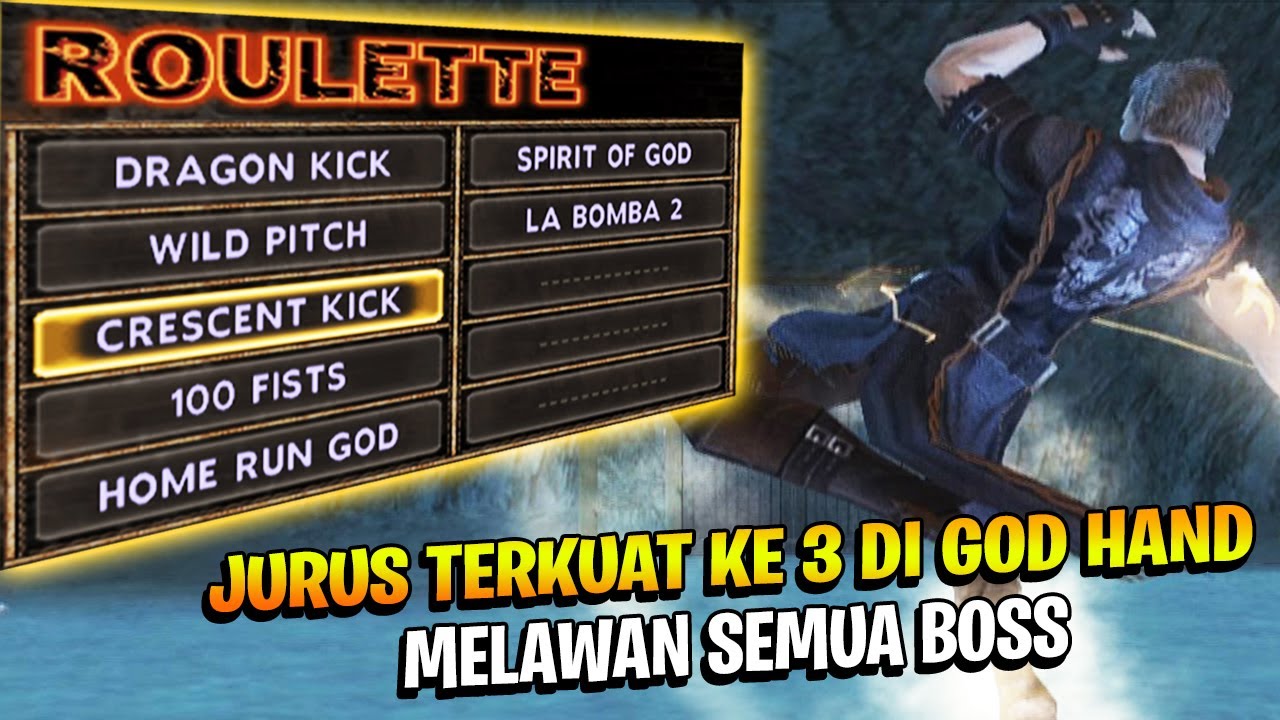 JURUS ROULETTE TERKUAT KE 3 DI GOD HAND Melawan Semua Boss - God Hand (HARD) PS2