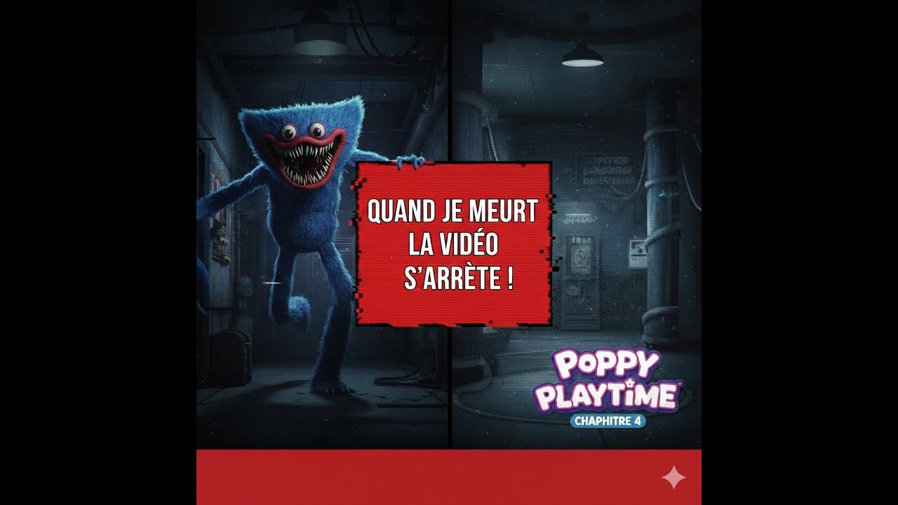 Poppy Playtime CHAPITRE 4 MAIS Quand Je MEURT La Vidéo S'ARRÊTE