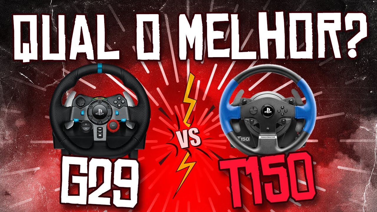 Logitech G29 vs. Thrustmaster T150: Qual o Melhor?