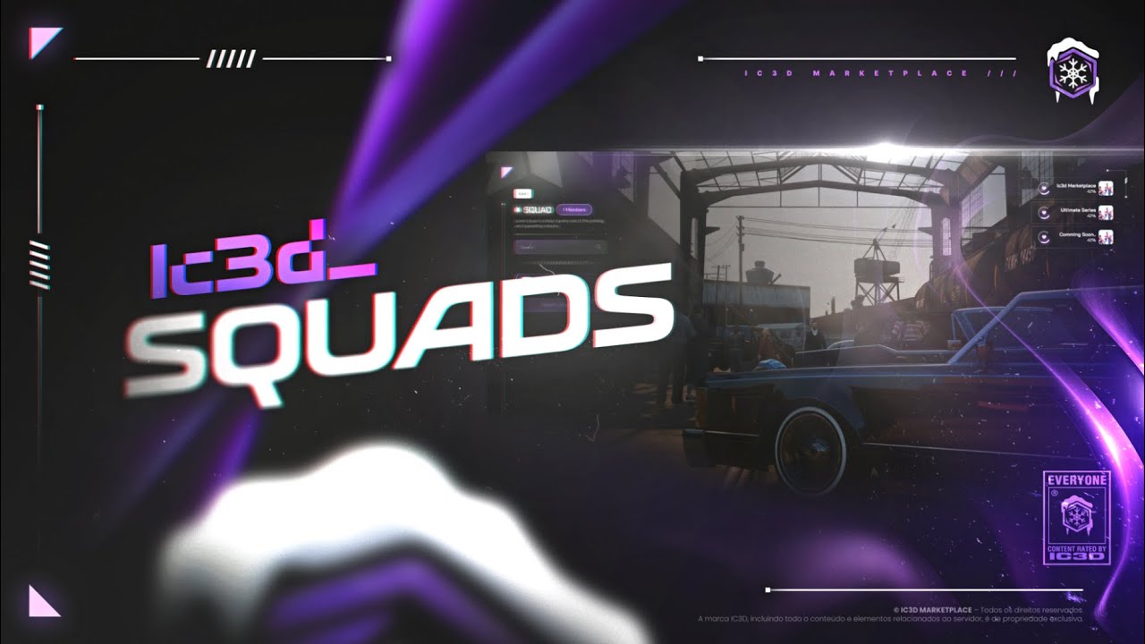 Fivem IC3D Squads ( Leaderboard, pings, chat and much more )