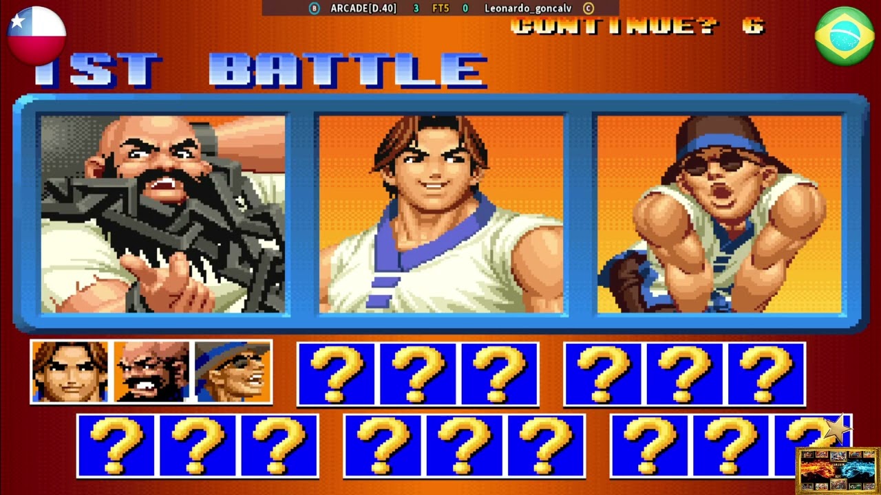 The King of Fighters '98 ARCADED 40 Vs Leonardo goncalv🎮⏰16 07 2025⏰