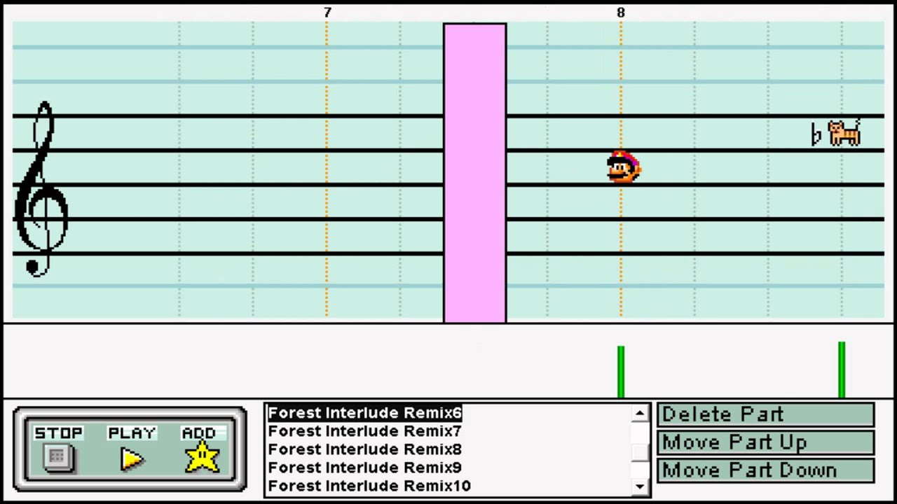 Donkey Kong Country 2: Forest Interlude Remix - Mario Paint Composer (Custom Soundfont)