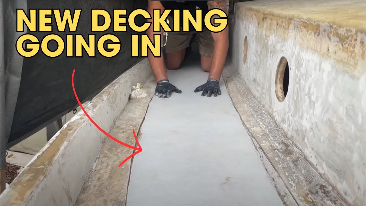 Adding The Starboard Side Decking of My Sailboat - 107