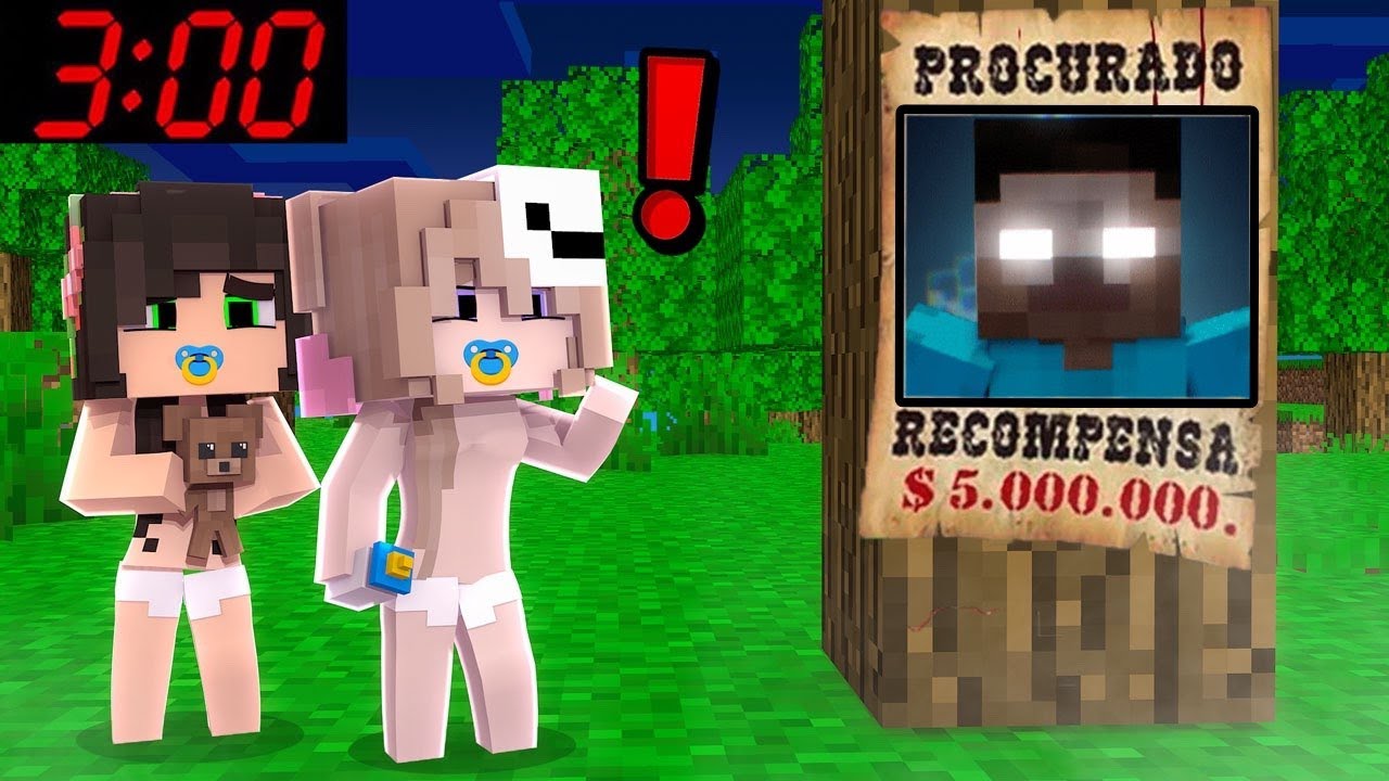 NUNCA PROCURE O HEROBRINE AS 3 HORAS DA MANHÃ no MINECRAFT!