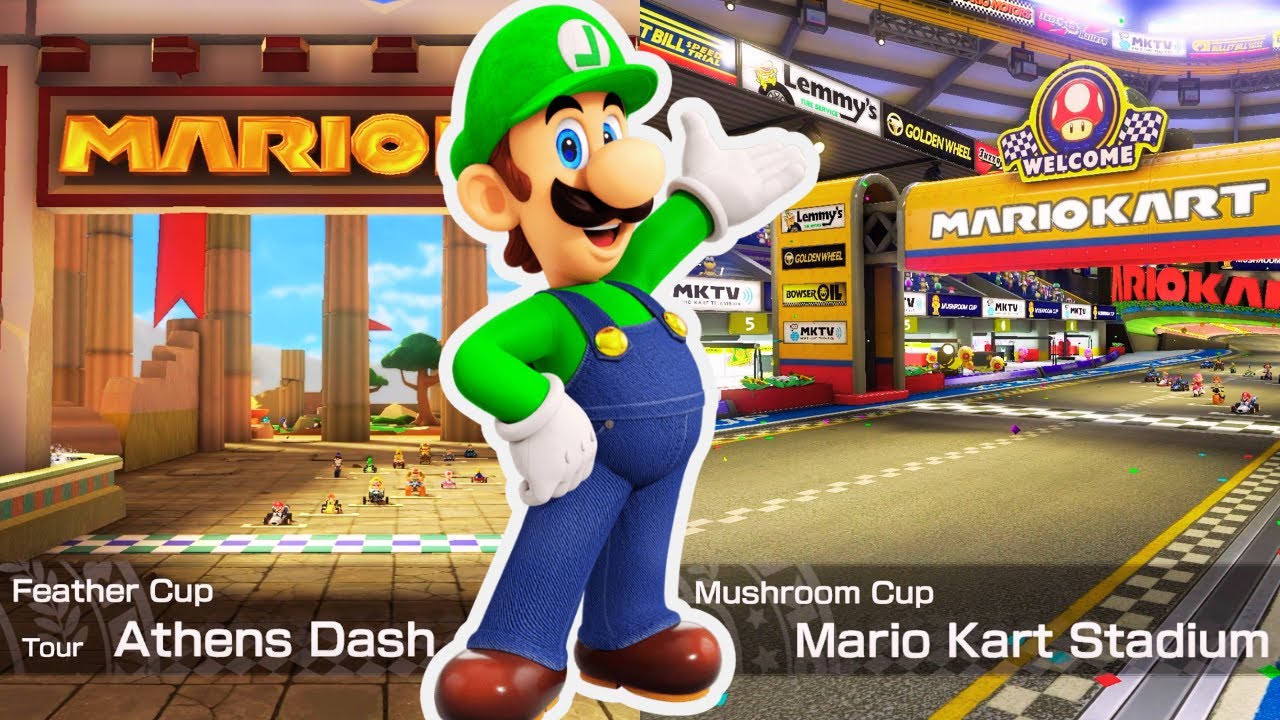 Mario Kart 8 Deluxe - Feather & Mushroom Cups - Luigi's Back, Baby