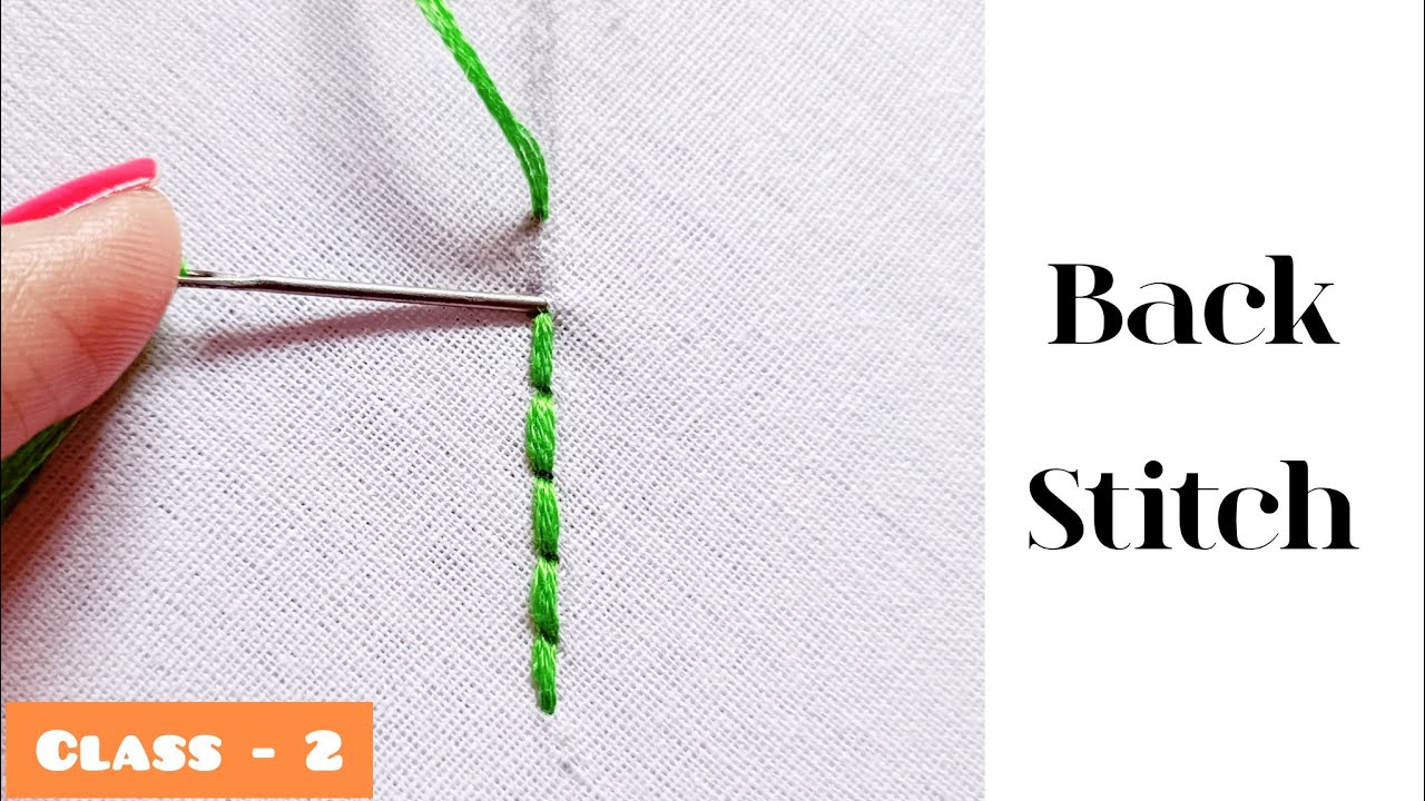 How to do Back Stitch.