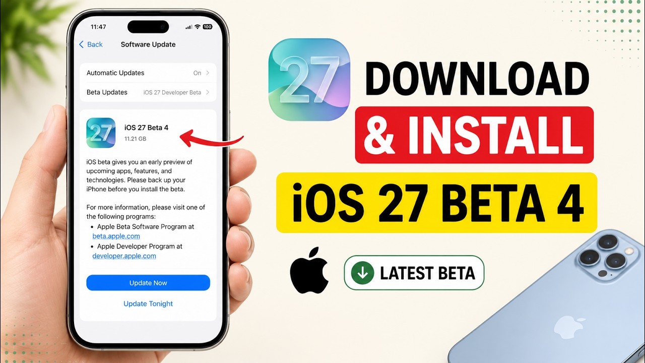 How to Download and Install iOS 27 Beta 4