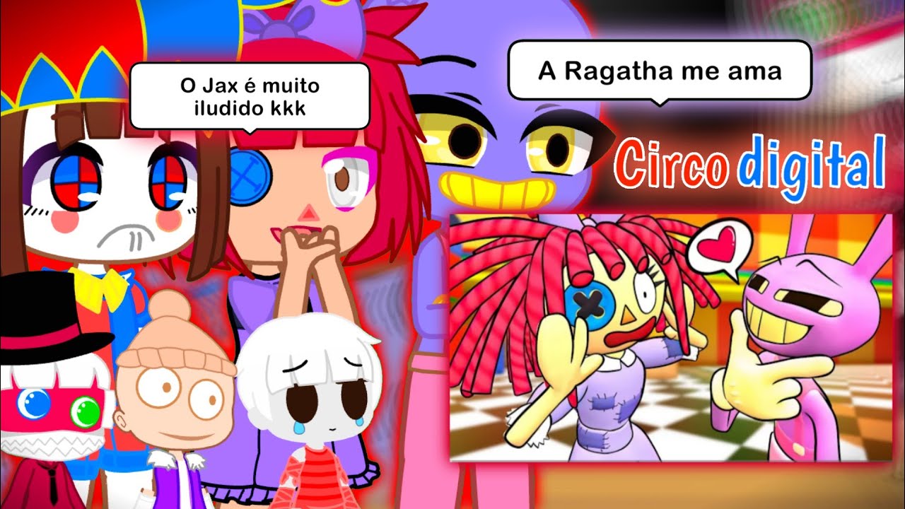 The Amazing Digital Circus React Jax e Ragatah RESPONDEM No The Amazing Digital Circus VR!!