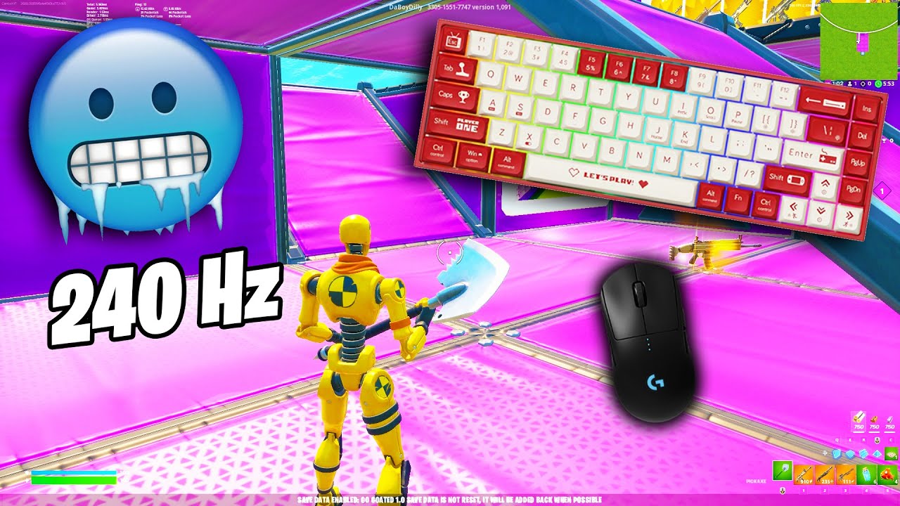 [4K 240 FPS] Ajazz AK680 ASMR Chill 🤩Go Goated🎧Satisfying Fortnite