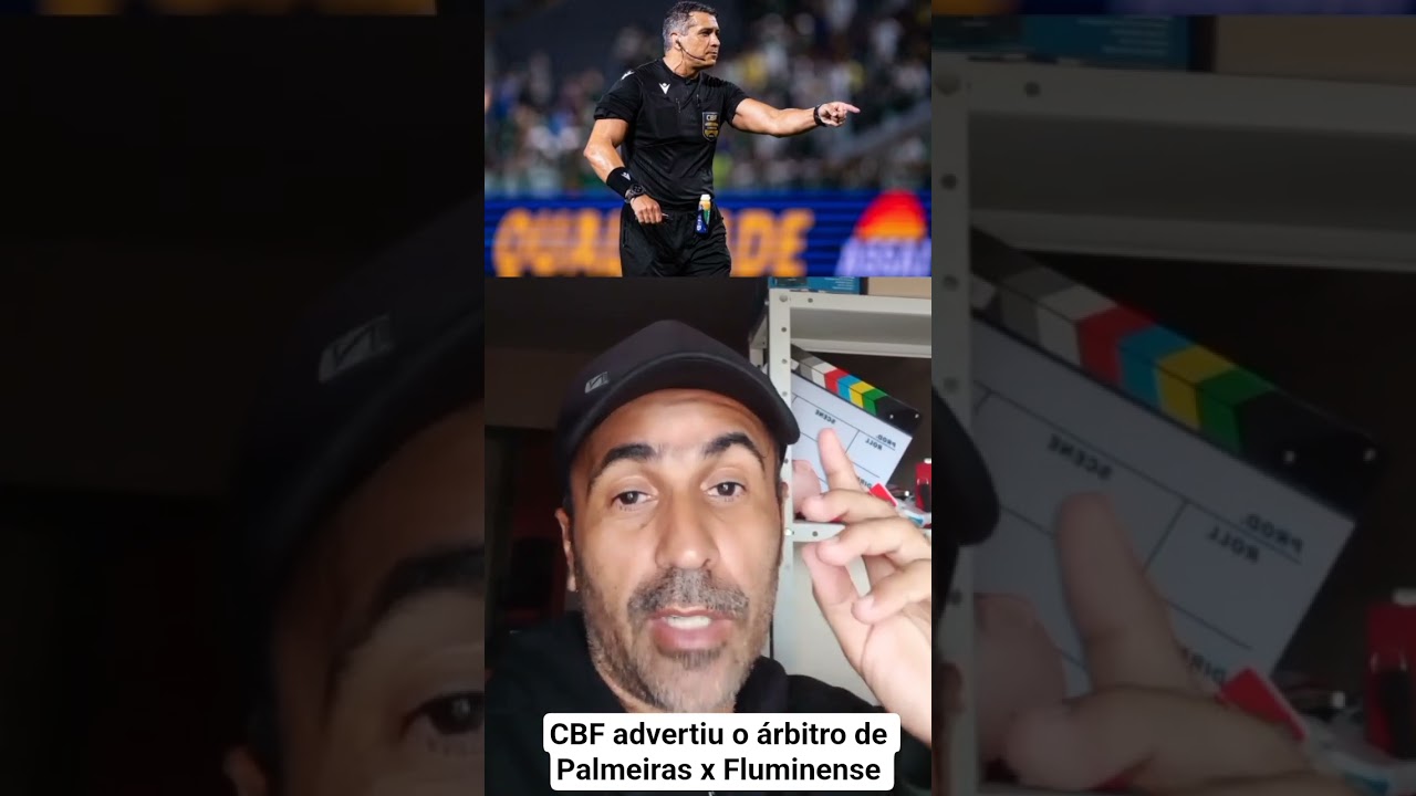 CBF deu advert&ecirc;ncia no &aacute;rbitro de Palmeiras e Fluminense