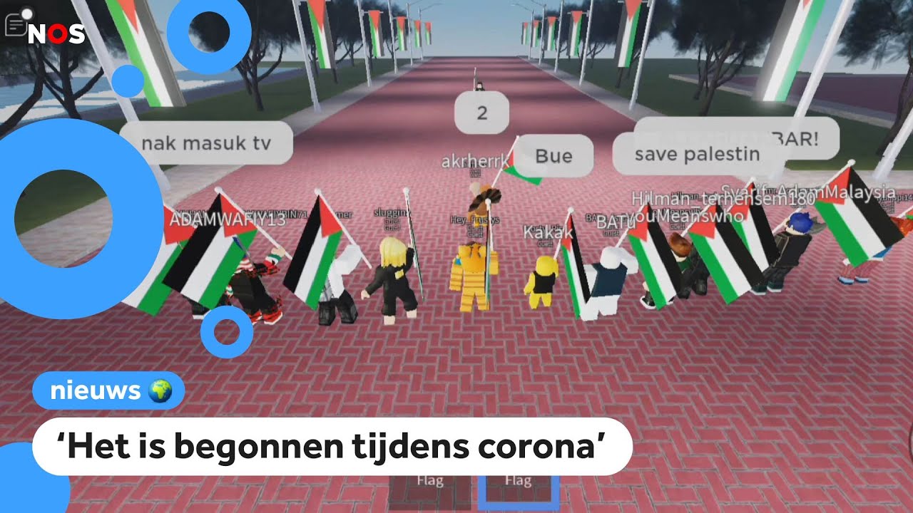 Groot protest in Roblox tegen oorlog in Gaza en Israël