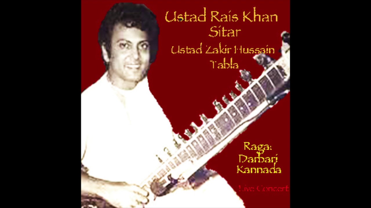 Ustad Rais Khan / Sitar & Ustad Zakir Hussain / Tabla. Raga Darbari Kannada - Live concert 1990 CA
