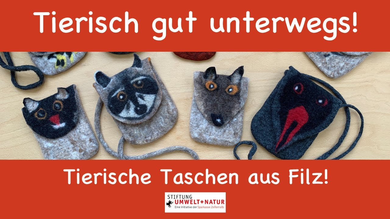Tierisch gut unterwegs! Tierische Taschen aus Filz!