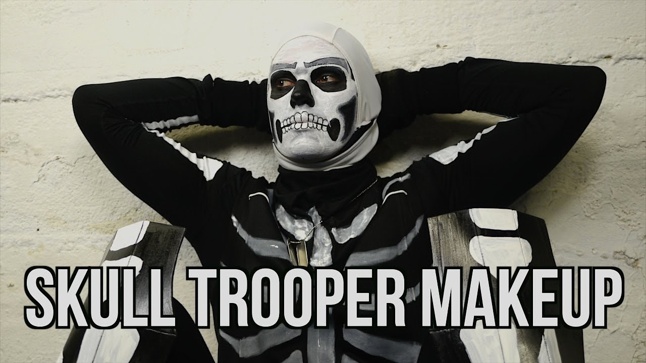 Fortnite Makeup Tutorial - Skull Trooper