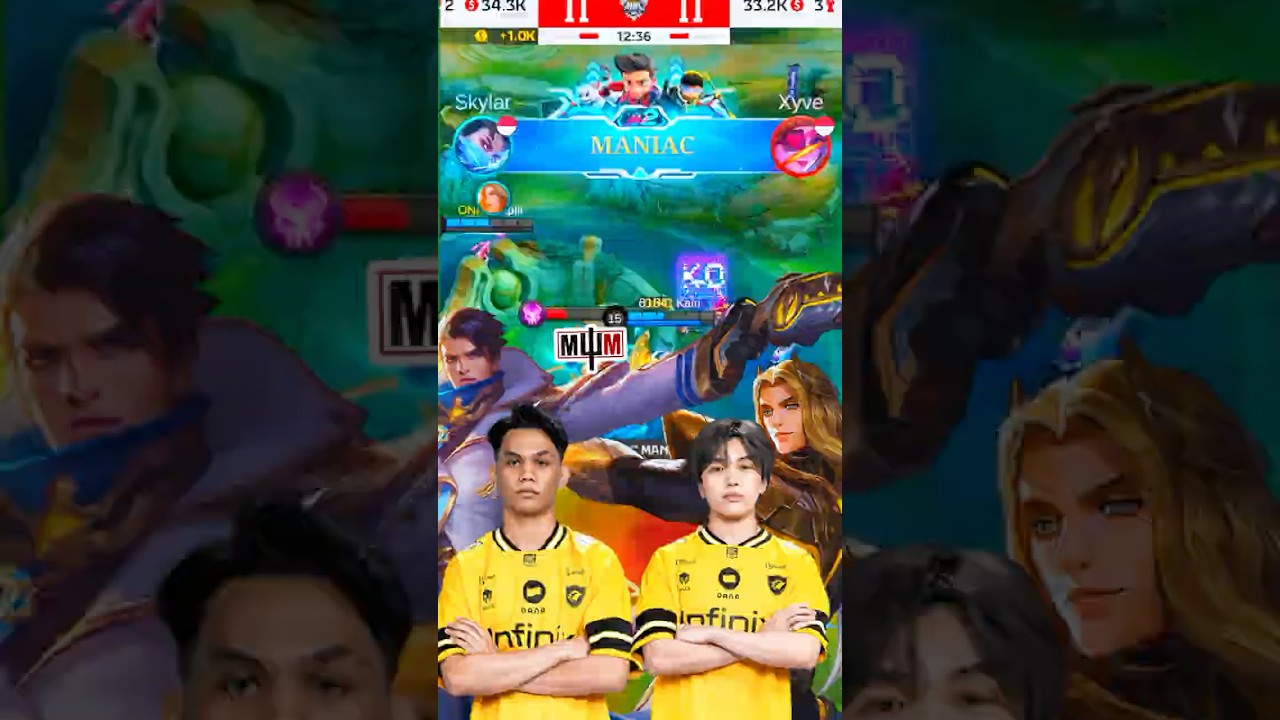SKYLAR GRANGER MANIAC! 🤯 (KAIRI ASSIST) #mlbbshorts