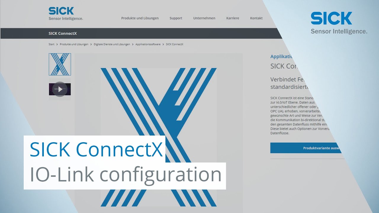 SICK ConnectX (Windows, Linux & Docker) IO-Link configuration example